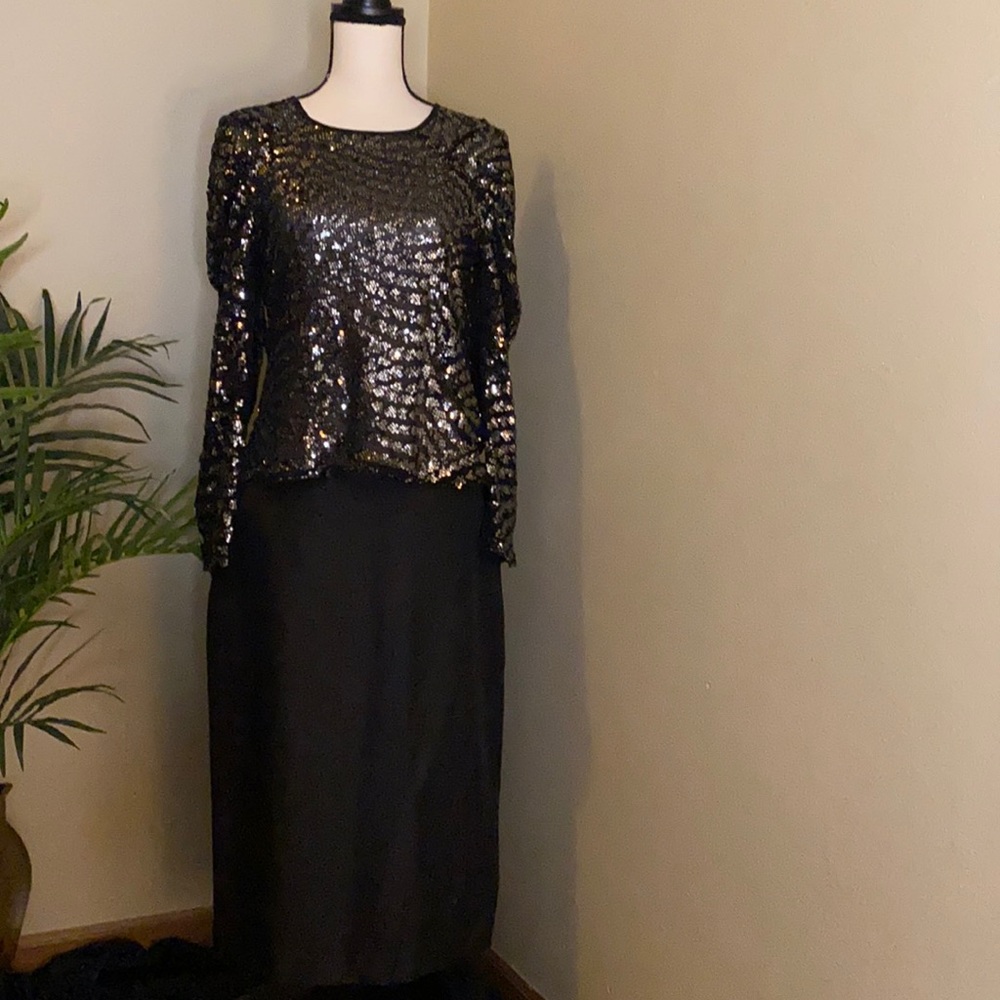 Black sequin shirt